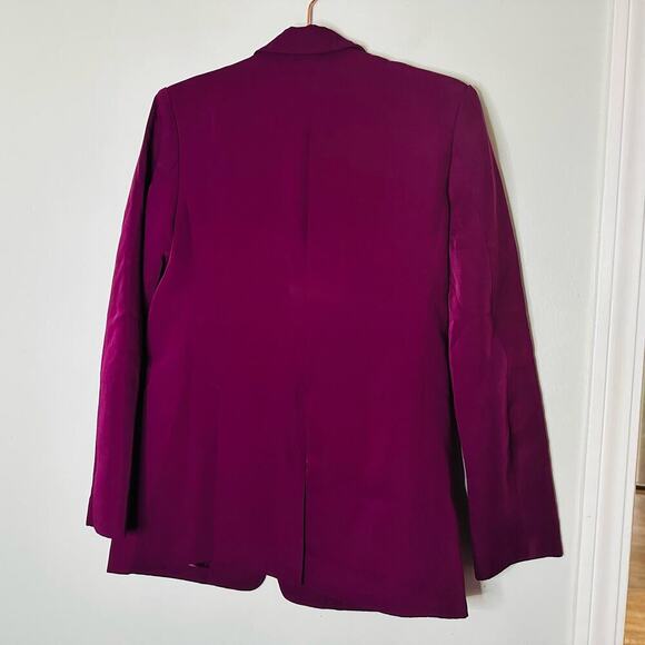 ENDLESS ROSE Purple Jewel Toned Single Button Breasted Blazer Size Medium - Picture 4 of 11